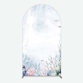 Aperturee Aperturee Under Sea Coral Birthday Party Arch Backdrop